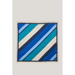 ŠÁTEK GANT STRIPED SILK SCARF RICH BLUE obraz