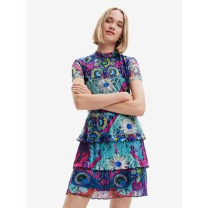 Desigual Exeter-Lacroix Šaty Modrá obraz