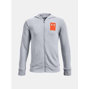 Under Armour UA Rival Terry FZ Hoodie Mikina dětská Šedá obraz