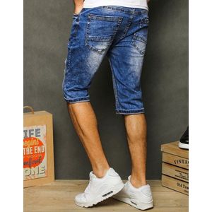 Men's denim blue shorts obraz