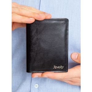 Kožená peněženka v černé barvě RFID obraz