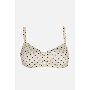 Trendyol White Polka Dot Bikini Top obraz