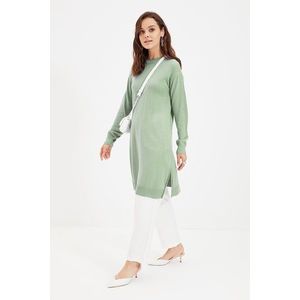 Trendyol Mint Long Knitwear Sweater obraz