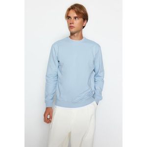 Trendyol Blue Basic Regular/Normal Fit Sweatshirt obraz