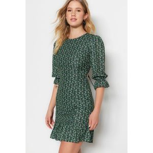 Trendyol Green Back Detail Woven Woven Dress obraz