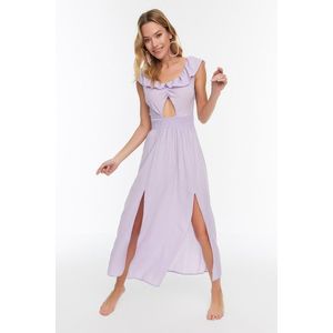 Trendyol Lilac Slit Detailed Beach Dress obraz