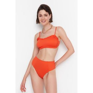 Trendyol Red High Waist Bikini Bottoms obraz