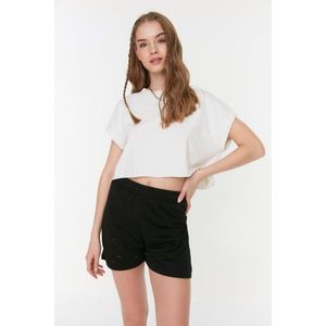 Trendyol Black Knitted Shorts & Bermuda obraz