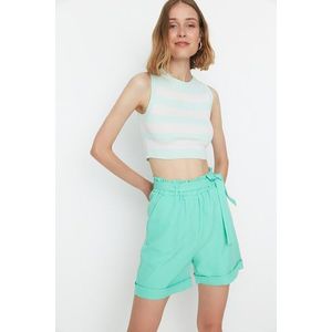 Trendyol Mint Tall Tie Detailed Shorts & Bermuda obraz