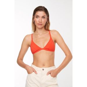 Trendyol Red Triangle Bikini Top obraz