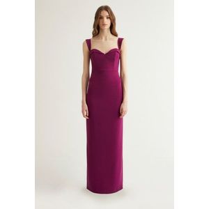 Trendyol X Dilek Hanif Fuchsia Sweetheart Neck Evening Dress & Prom Dress obraz