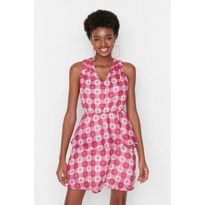 Trendyol Pink Ruffle Dress obraz