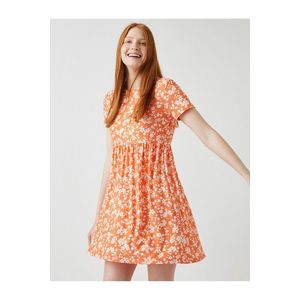 Koton Women's Orange Patterned Dress obraz