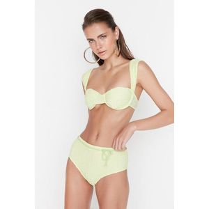 Trendyol Mint Accessory Detail Textured Bikini Bottoms obraz