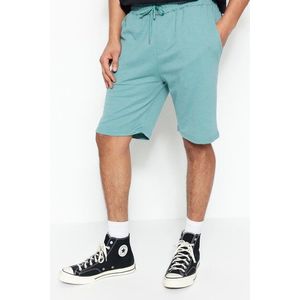 Trendyol Shorts - Green - Normal Waist obraz