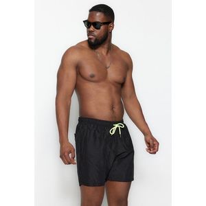 Trendyol Plus Size Black Men's Standard Size Comfortable Basic Swimsuit Swim Shorts obraz
