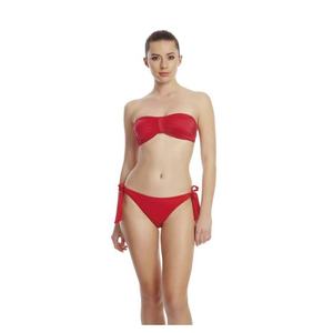 Dagi Red Lace-Up Single Bikini Bottom obraz