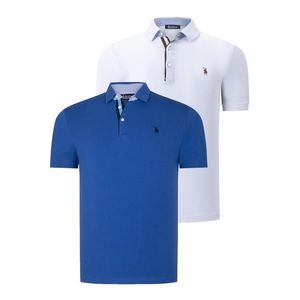 DUAL SET T8582 DEWBERRY MENS T-SHIRT-WHITE-SAKS obraz