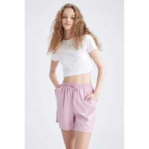 DEFACTO Relax Fit Tie Waist Viscose Short obraz