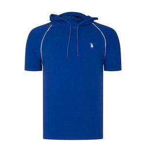 T8570 DEWBERRY HOODED MEN'S T-SHIRT-PLAIN SAKS obraz