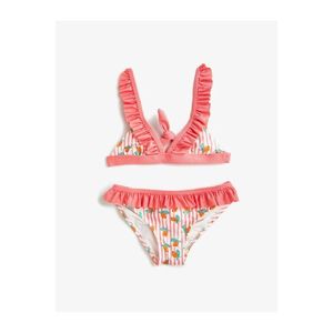 Koton Two Piece Bikini Bikini With Floral Ruffle obraz