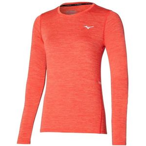 Dámské tričko Mizuno Impulse Core LS Tee Living Coral obraz