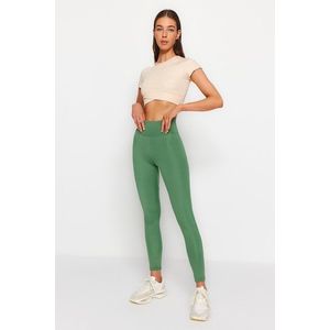 Trendyol Green Push-Up Full Length Knitted Sports Leggings obraz