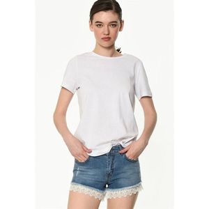 Z6330 DEWBERRY WOMEN'S JEAN SHORTS-PLAIN BLUE obraz