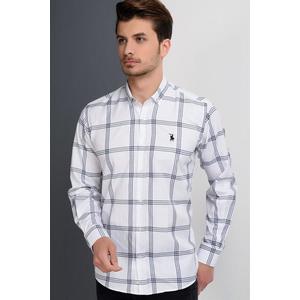 G656 DEWBERRY MEN'S SHIRT-PLAIN WHITE obraz