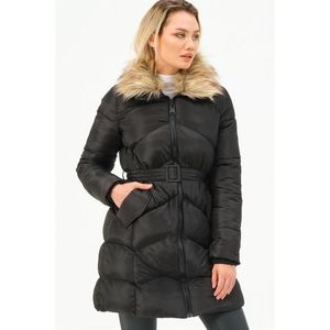 Z6767 DEWBERRY WOMEN'S COAT-BLACK obraz