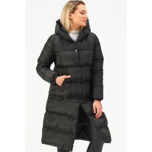 Z6772 DEWBERRY SHORTENABLE LADIES COAT-BLACK obraz