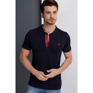 T8560 DEWBERRY T-SHIRT-LIGHT NAVY BLUE obraz