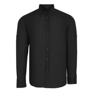 G721 DEWBERRY MENS SHIRT-PLAIN BLACK obraz