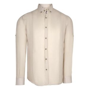 G721 DEWBERRY MENS SHIRT-PLAIN BEIGE obraz