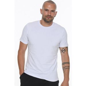 T8569 DEWBERRY BICYCLE COLLAR MEN'S T-SHIRT-WHITE OPTICAL obraz