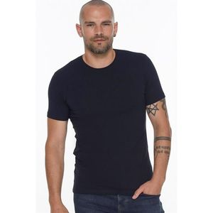 T8569 DEWBERRY BICYCLE COLLAR MEN'S T-SHIRT-LIGHT NAVY BLUE obraz