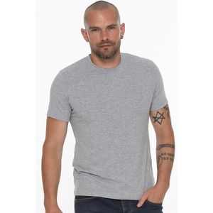 T8569 DEWBERRY BICYCLE COLLAR MEN'S T-SHIRT-DARK GREY obraz