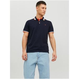 Tmavě modré pánské polo tričko Jack & Jones Paulos obraz