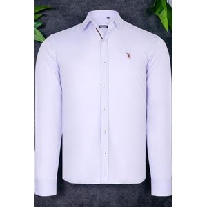 G674 DEWBERRY MEN'S SHIRT-OPEN LILAC obraz