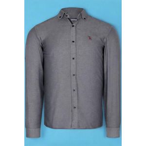 G674 DEWBERRY MEN'S SHIRT-OPEN SMOKED obraz