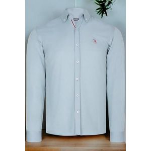 G674 DEWBERRY MEN'S SHIRT-PLAIN WATER GREEN obraz