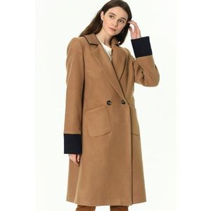 Z6640 DEWBERRY LADIES' COAT-LIGHT CAMEL obraz