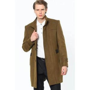 PLT8380 DEWBERRY MEN'S COAT-STRAIGHT CAMEL obraz