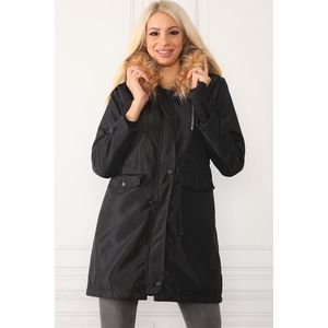 Z0090 DEWBERRY FAUX FÜR INSIDE WOMAN COAT obraz