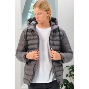 M8658 DEWBERRY MEN'S COAT-PLAIN ANTHRACITE obraz