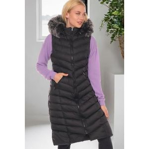 Z6684 DEWBERRY WOMEN'S VEST-LIGHT BLACK obraz