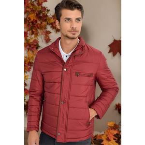 M8625 DEWBERRY MEN'S COAT-PLAIN BURGUNDY obraz