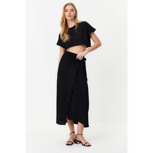 Trendyol Black Woven Skirt obraz