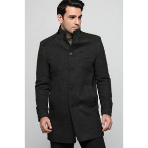 PLT8333 DEWBERRY MEN'S COAT-ANTHRACITE obraz