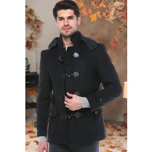 PLT8379 DEWBERRY MEN'S COAT-LIGHT BLACK obraz